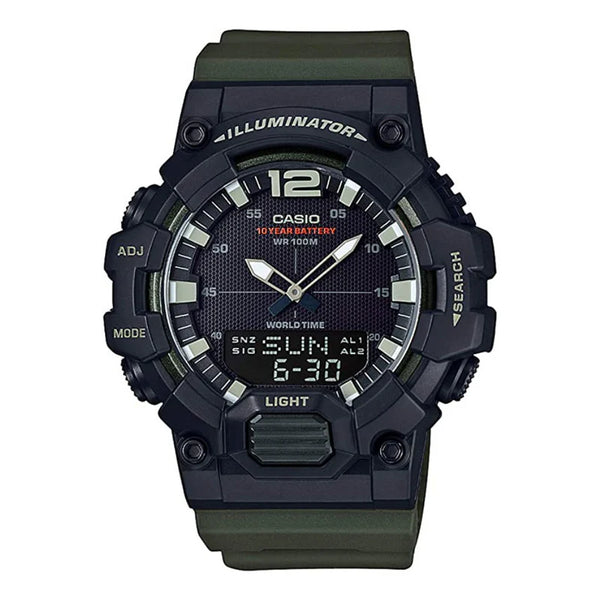 Casio Youth Digital-Analogue Green Resin Men's Watch| HDC-700-3AVDF