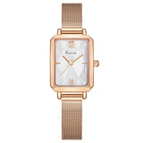 KIMIO Marble Texture Dial Mesh Strap Ladies Watch | K6479S