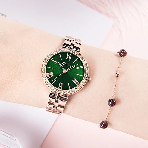 Kimio Jinmio Green/Multi Color Dial Ladies Watch | K6429M