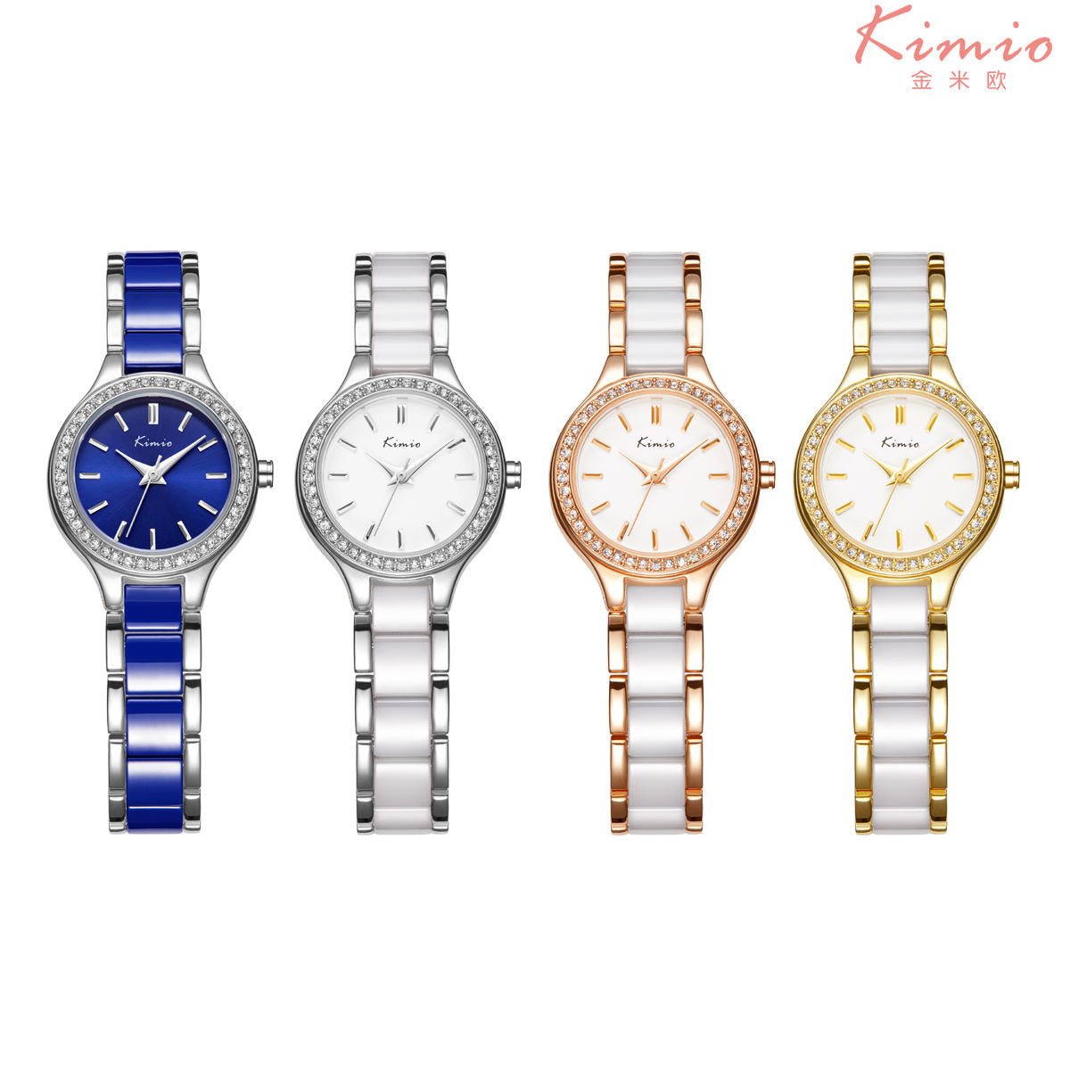 Kimio Silver Tone White Dial Ladies Watch | KW6121S-S0101