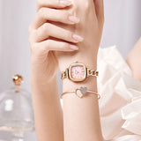 Kimio Square Dial Bracelet Ladies Watch K6531S