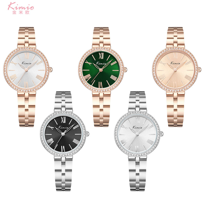 Kimio Jinmio Green/Multi Color Dial Ladies Watch | K6429M