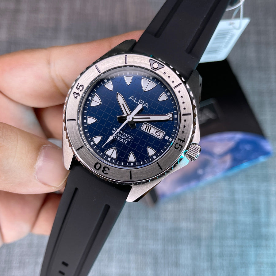 Alba Automatic Blue Gradient Dial Men's Watch | AL4585X