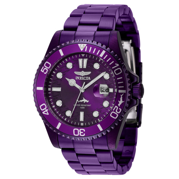 Invicta Pro Diver Quartz Purple Dial Watch IN40884