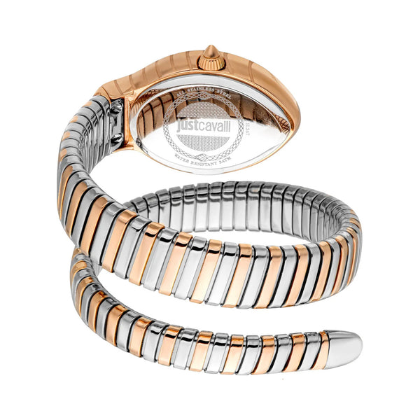 Just Cavalli Signature Snake Rose Gold Dial Ladies Watch | JC1L208M0075