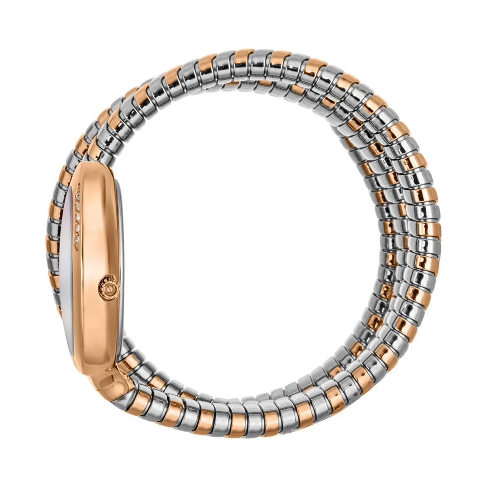 Just Cavalli Signature Snake Silver Dial Ladies Watch JC1L228M0085