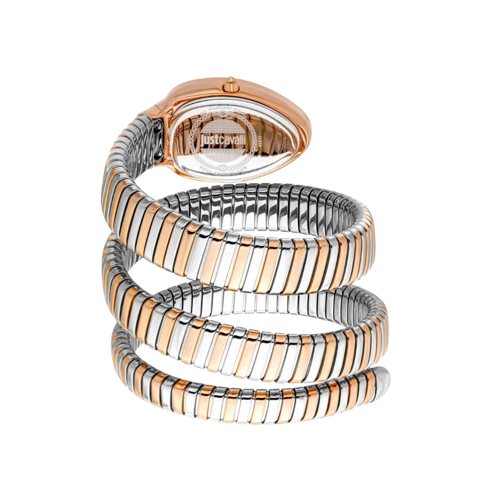 Just Cavalli Vezzoso Snake Silver Dial Ladies Watch | JC1L230M0075