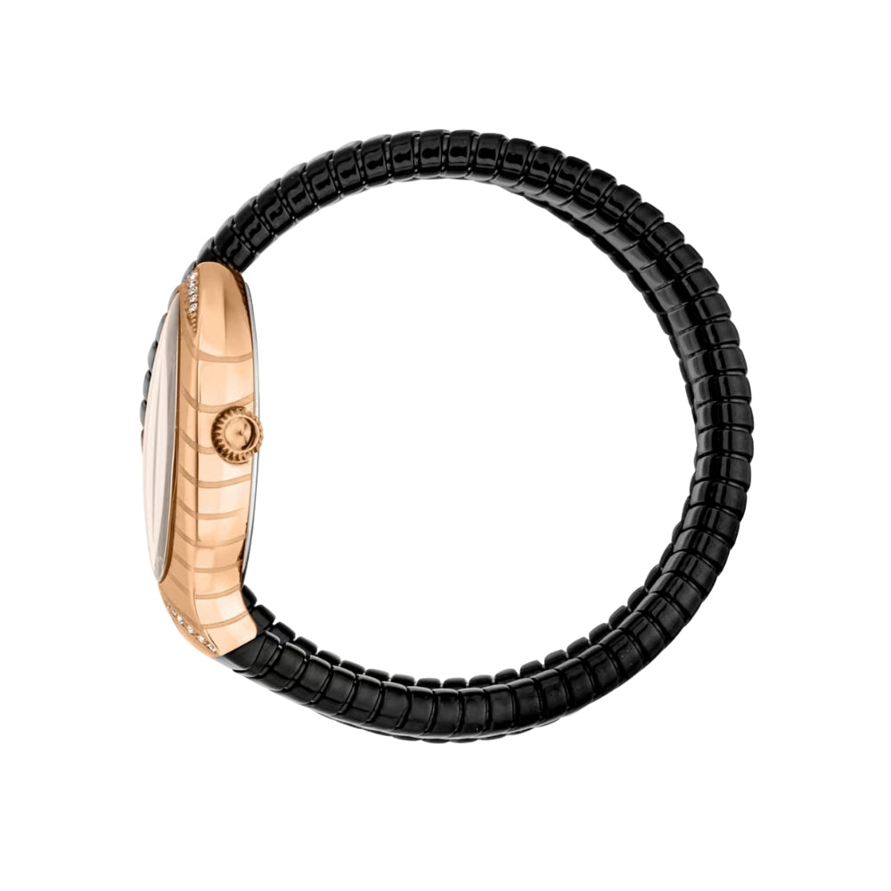Just Cavalli Signature Snake Classico Lungo Black Dial Ladies Watch | JC1L248M0085