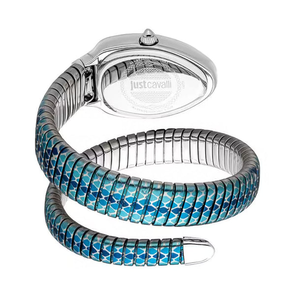 Just Cavalli Glam Snake Blue Dial Ladies Watch | JC1L251M0015