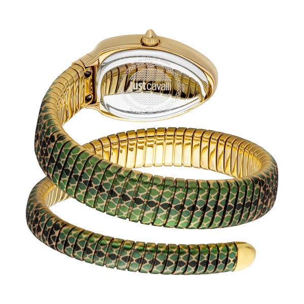 Just Cavalli Glam Snake Green Dial Ladies Watch | JC1L251M0035