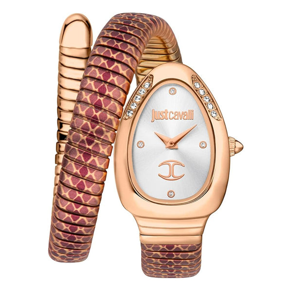 Just Cavalli Glam Snake Silver Dial Ladies Watch | JC1L251M0065