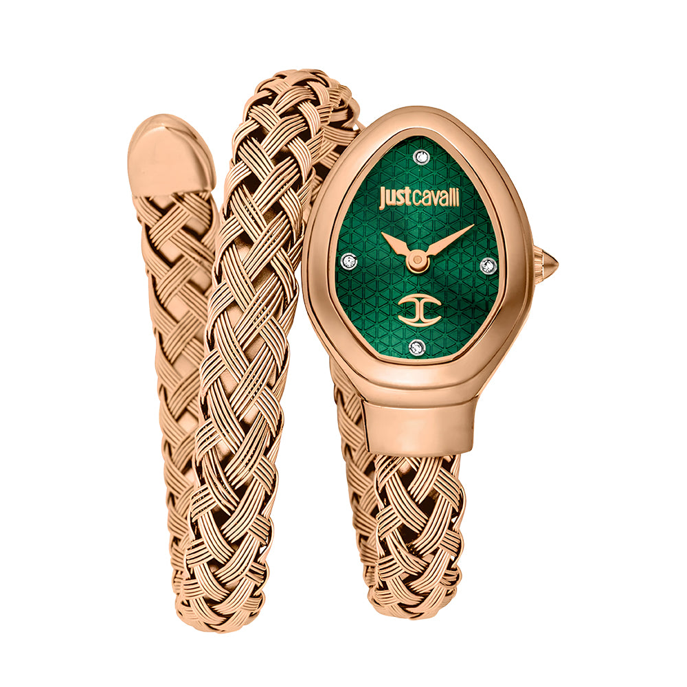 Just Cavalli Novara Green Dial Ladies Watch JC1L264M0045