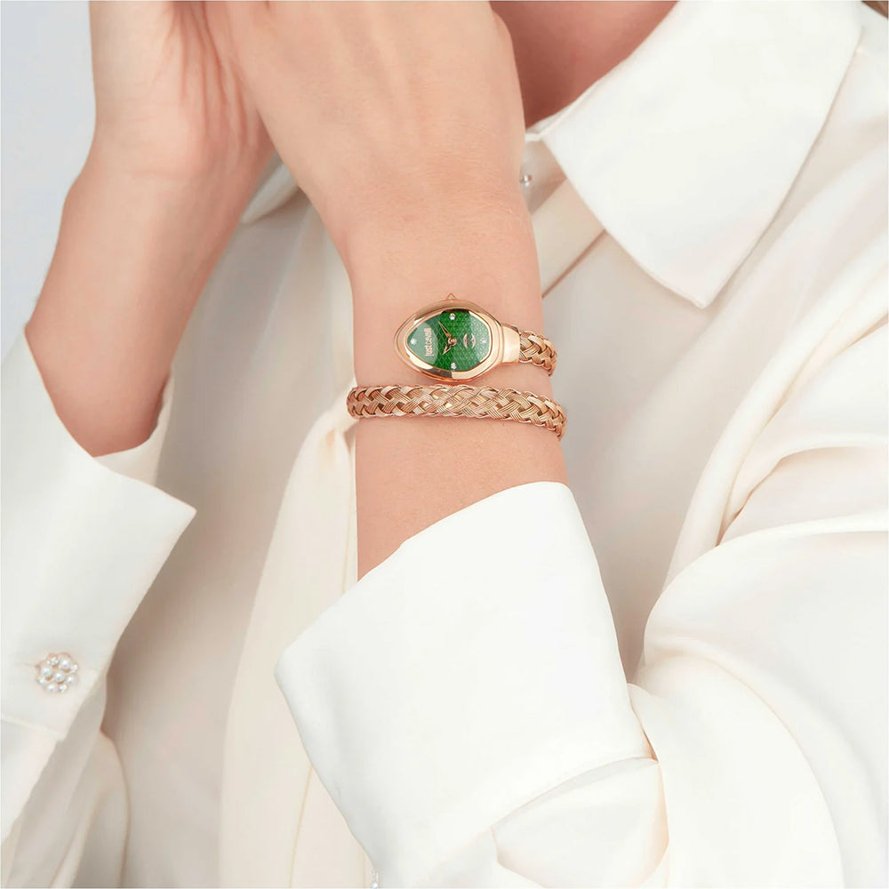 Just Cavalli Novara Green Dial Ladies Watch JC1L264M0045