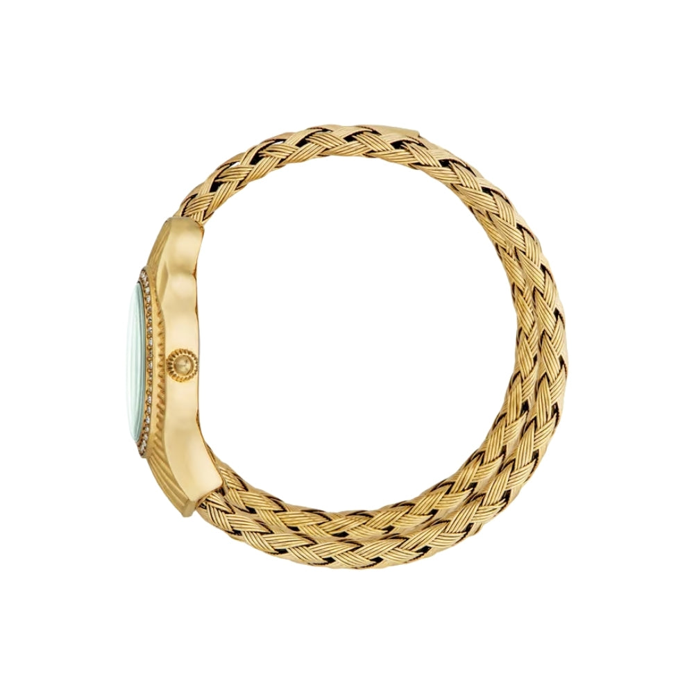 Just Cavalli Twined Snake Green Dial Ladies Watch | JC1L305M0035