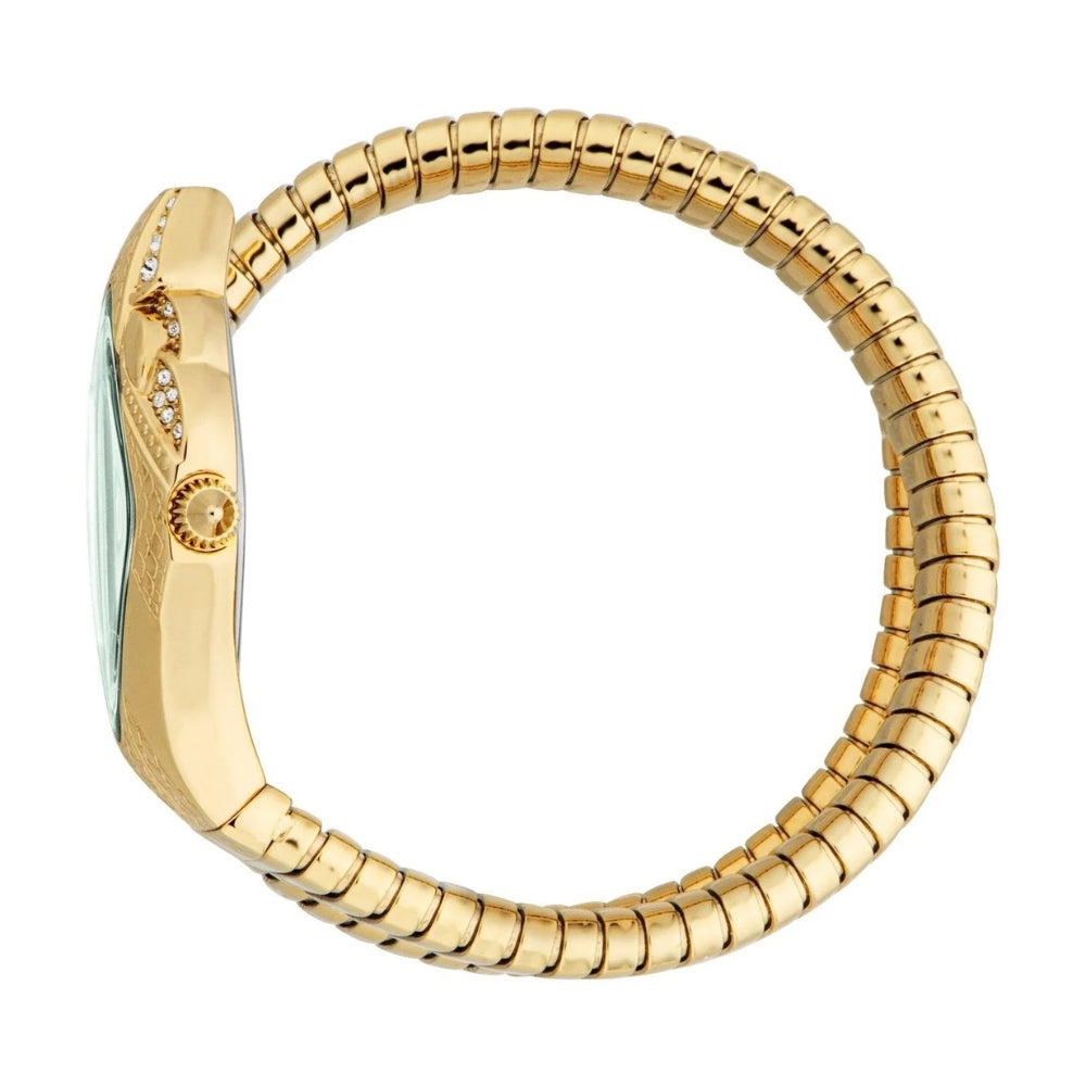 Just Cavalli  Signature Snake Quartz Olive Green Dial Ladies Watch | JC1L306M0045