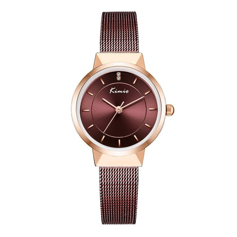 KIMIO Stainless Steel Mesh Strap Ladies Watch | K6342S