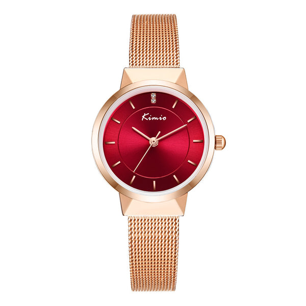 KIMIO Stainless Steel Mesh Strap Ladies Watch | K6342S