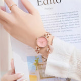 Kimio Heart Shape Bracelet Multi-Color Dial Ladies Watch | K6418S