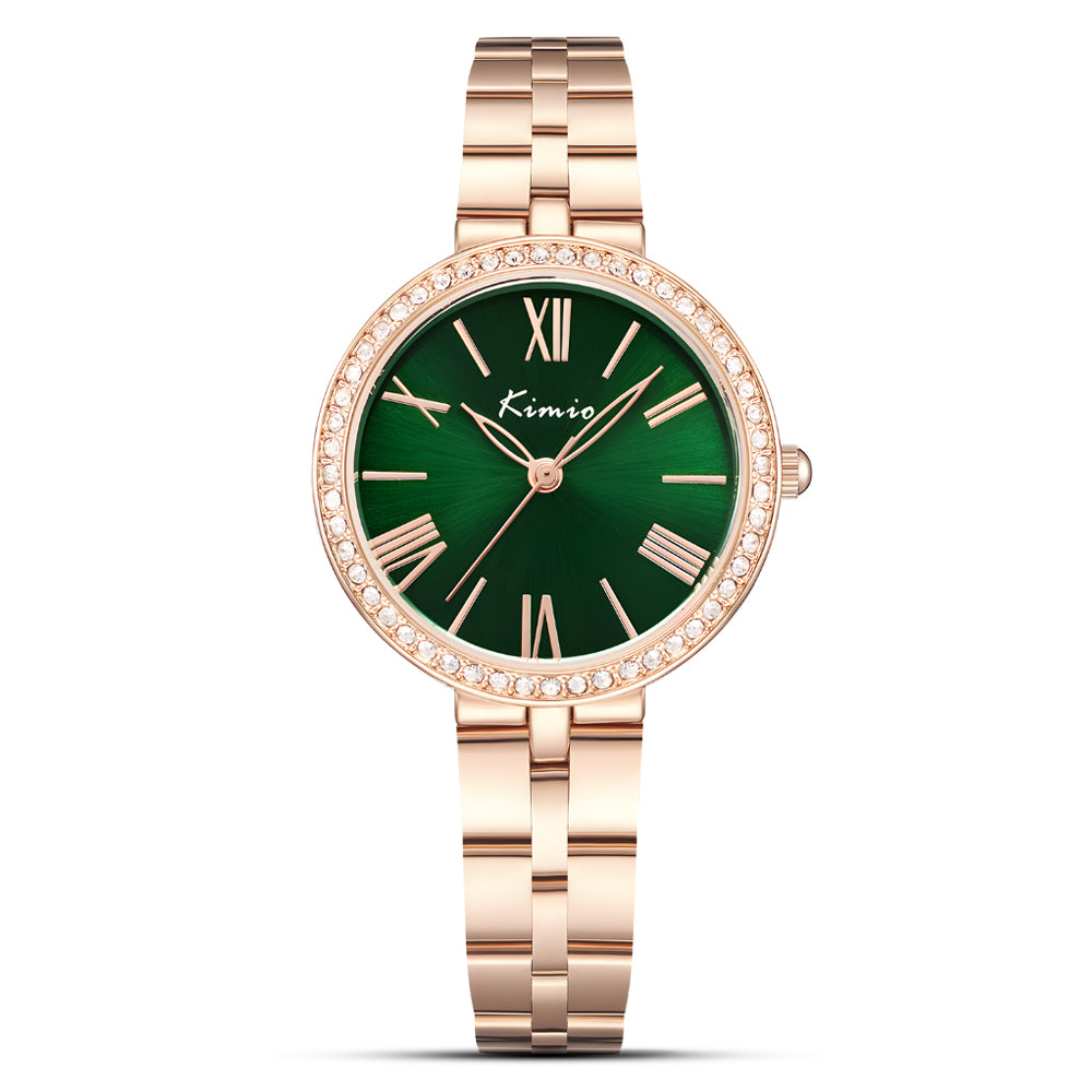 Kimio Jinmio Green/Multi Color Dial Ladies Watch | K6429M