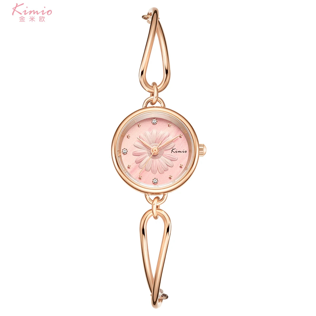 Kimio Ultra Slim Floral Dial Ladies Watch K6463S