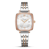 KIMIO designer Square Dial Stainless Steel Women's Watch| K6490S