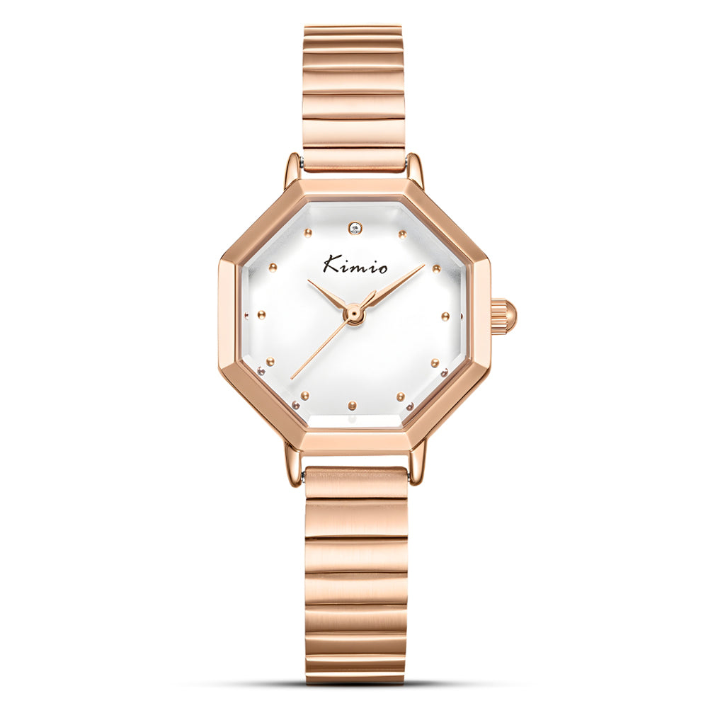 KIMIO Quartz Stainless Steel Multi-colour Ladies Watch| K6495S