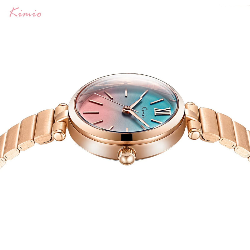 KIMIO COXRY Quartz Rose Gold Tone Ladies Watch | K6500S