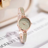 KIMIO Elegant Quartz Leather Strap Ladies Watch | K6549S