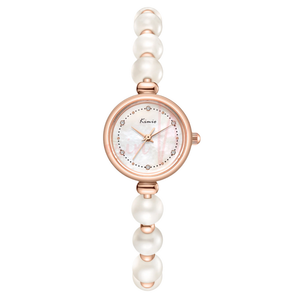 Kimio Pearl Strap White Dial Ladies Watch | K6553S-XZ1RLW