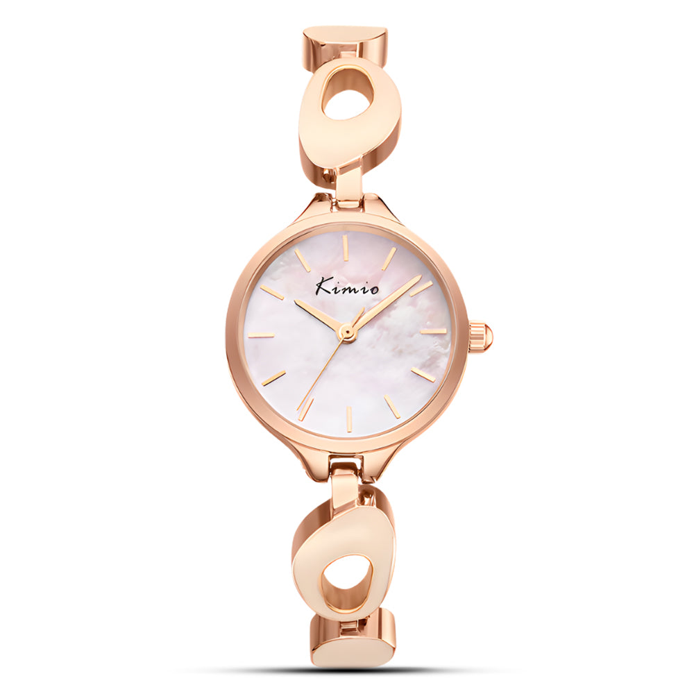 Kimio Pink Dial Rose Gold Strap Ladies Watch | K6639S-XZ1RRZ