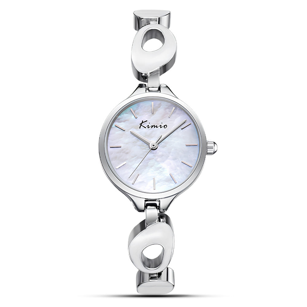 kimio White Epoxy Craft Bracelet Style Ladies Watch | K6639S-XZ1WWW
