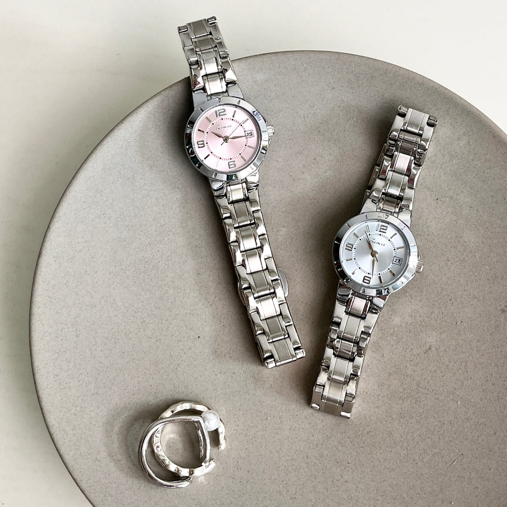 Kimio Silver Tone Round Dial Ladies Watch K6673S