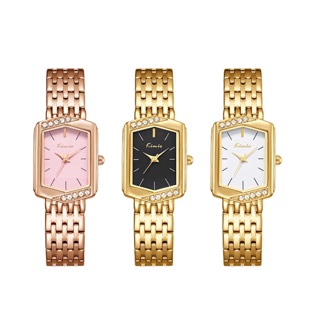 Kimio Mesh Chain Square Dial Ladies Watch K6685S