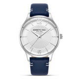 Kenneth Cole White Dial Leather Strap Men's Watch | KCWGA2270601