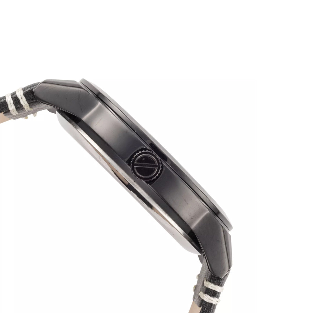 Kenneth Cole White Dial Black Leather Band Men's Watch | KCWGA2270903