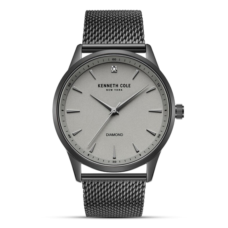 Kenneth Cole Grey Dial Stainless Mesh Strap Men's Watch | KCWGG2186462