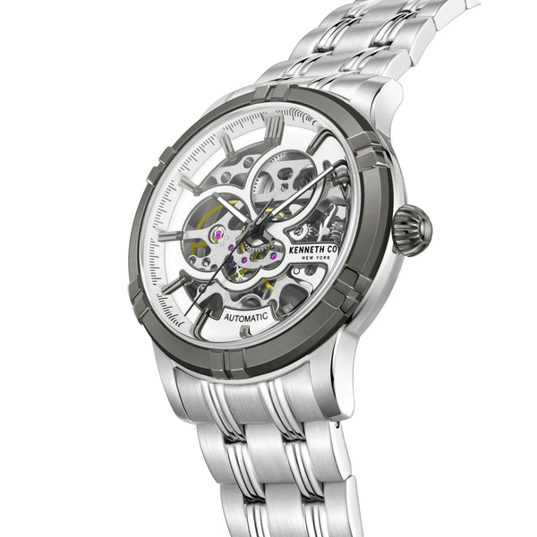 KENNETH COLE NEW YORK AUTOMATIC SKELETON DIAL MEN'S WATCH | KCWGL2220801