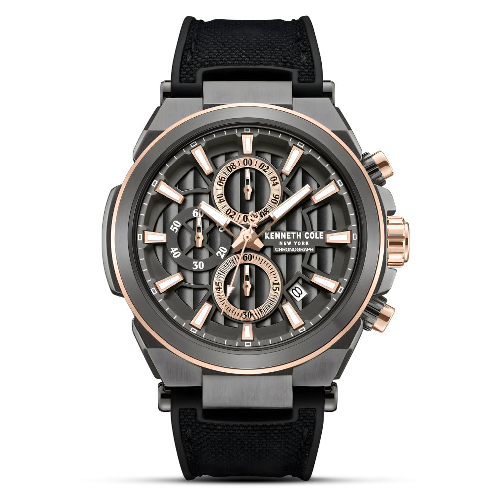 Kenneth Cole Fashion Gunmetal Dial Men's Watch KCWGO0065702