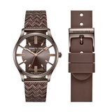 KENNETH COLE QUARTZ BROWN DIAL LADIES WATCH | KCWLG2236901