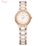 Kimio Two-Tone Pearl white Dial Ladies Watch KW6121S-RG0101