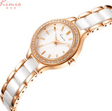 Kimio Two-Tone Pearl white Dial Ladies Watch KW6121S-RG0101