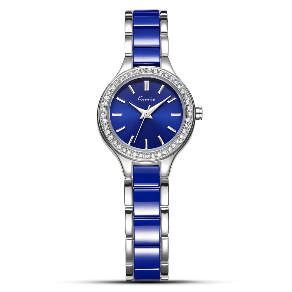 KIMIO TWO TONE BLUE DIAL LADIES WATCH KW6121S-S0808
