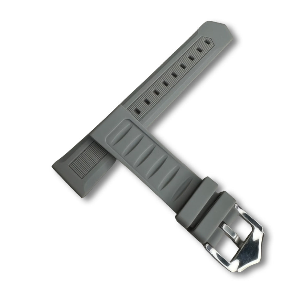 Cavern 20mm Grey Silicon Strap