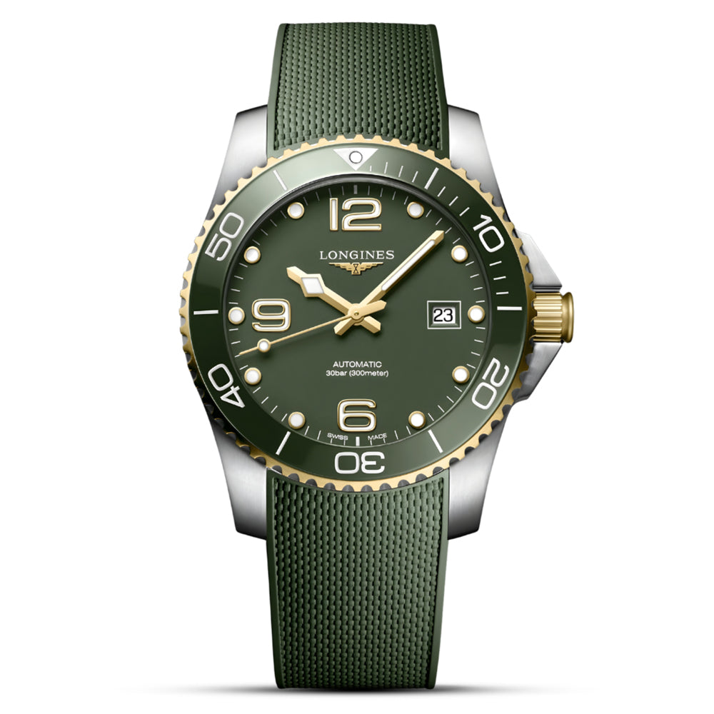 Longines Hydroconquest Green Dial Automatic Watch | L37813069