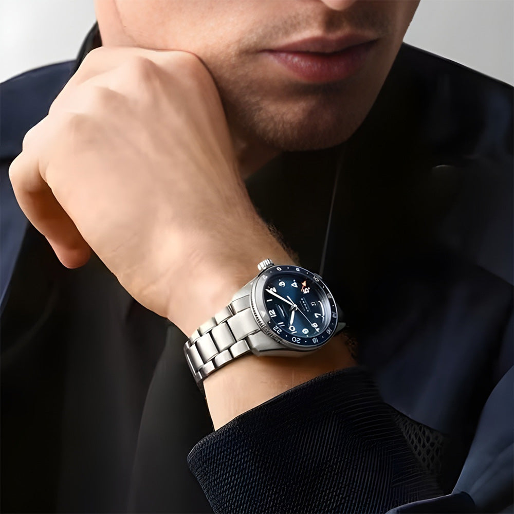 LONGINES Spirit Zulu Time GMT Automatic Blue Dial Watch | L38024936