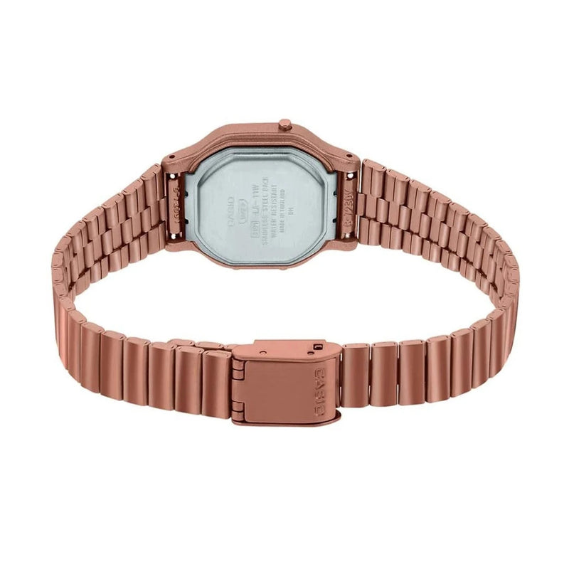 Casio Vintage Rose-Gold Stainless Steel Women's Watch| LA-11WR-5ADF