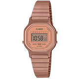 Casio Vintage Rose-Gold Stainless Steel Women's Watch| LA-11WR-5ADF