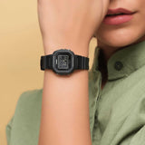 CASIO YOUTH BLACK RESIN STRAP LADIES WATCH | LA-20WH-1BDF