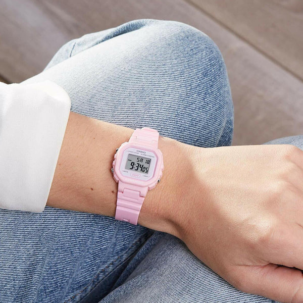 CASIO DIGITAL PINK RESIN STRAP LADIES WATCH | LA-20WH-4A1DF