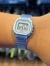 Casio Digital Transparent Blue Resin Strap Ladies Watch | LA-20WHS-2ADF